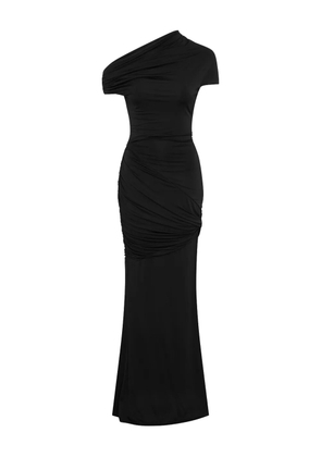 Paris Georgia Pascal one-shoulder maxi dress - Black