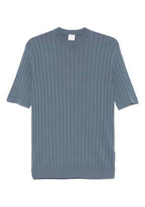 Eleventy wide-ribbed T-shirt - Blue
