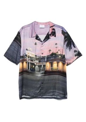 BLUE SKY INN Sunset Motel shirt - Purple