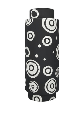 10 CORSO COMO circle-pattern spool vase (41cm x 17cm) - Black