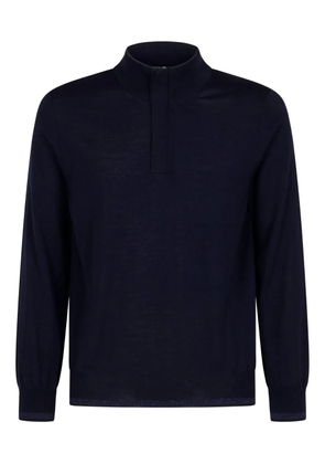 Canali high-neck sweater - Blue