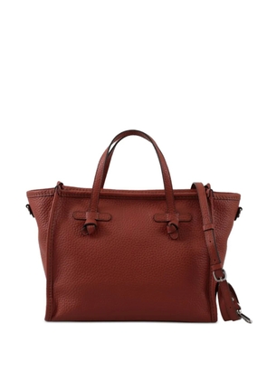 GIANNI CHIARINI knotted leather tote bag - Red