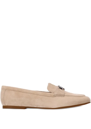 Polo Ralph Lauren metal-plaque suede loafers - Neutrals
