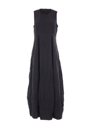 Maria Calderara sleeveless crinkled-effect midi dress - Black