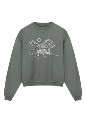 ROUGH. landscape-print cotton sweatshirt - Grey