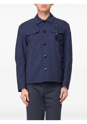 Blauer patch-pocket button-fastening jacket - Blue