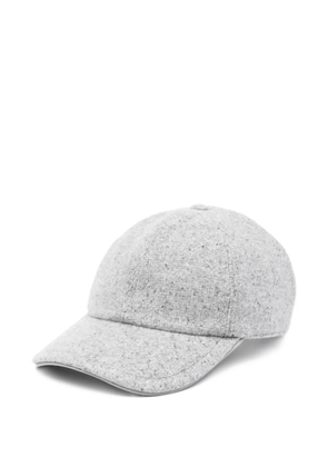 Eleventy leather-strap baseball cap - Grey
