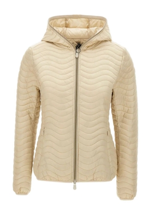 Save The Duck quilted hooded jacket - Neutrals
