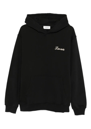 Laneus logo-detail hoodie - Black