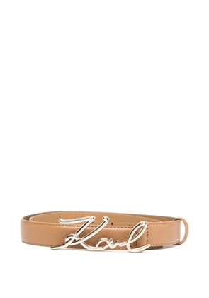 Karl Lagerfeld Signature belt - Brown