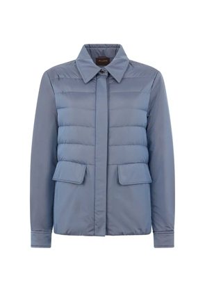 Moorer Muriel padded collar jacket - Blue