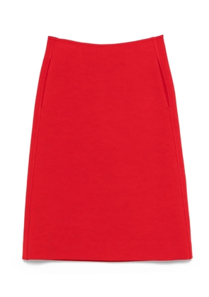 Jil Sander pocket-detail A-line skirt - Red