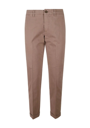 Fay cuffed trousers - Brown