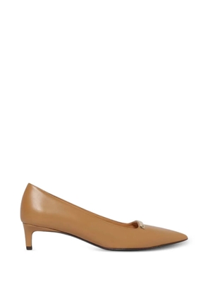 Tod's Barretta pointed toe strap loafers - Neutrals
