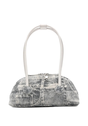 Marge Sherwood printed suede shoulder bag - Grey