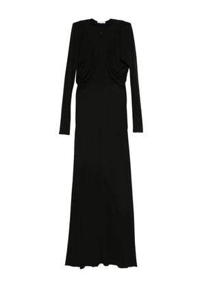 Stella McCartney draped-detail maxi dress - Black