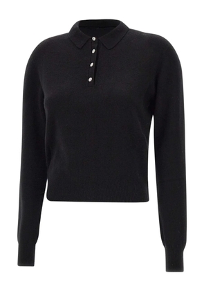 kaos jewel-button polo top - Black