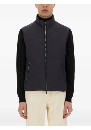 Moorer Senio-Skt zip-up gilet - Blue