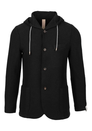 Eleventy hooded buttoned jacket - Blue