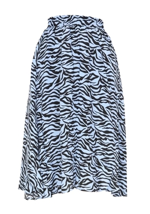 Jovonna zebra-print midi skirt - Blue