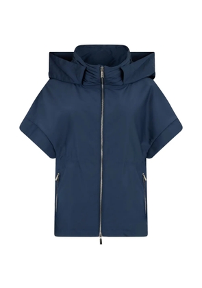 Moorer hooded short-sleeve jacket - Blue