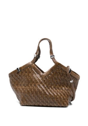 Benedetta Bruzziches woven leather tote bag - Brown