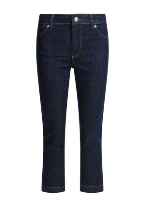 Sportmax logo-patch patch-pocket jeans - Blue
