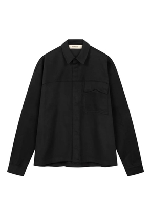 ROUGH. graphic-print pocket-detail shirt - Black