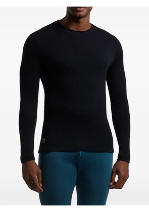 Rewoolution waffle crew neck performance top - Blue