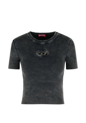 Diesel M-Anchor ribbed logo T-shirt - Black