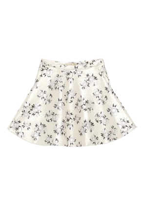 Alexander McQueen floral skirt - Neutrals