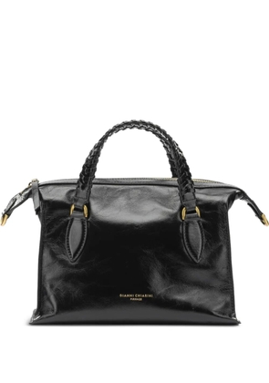 GIANNI CHIARINI Roxy braided leather tote bag - Black