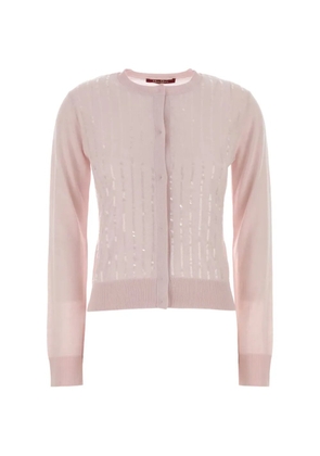 Max Mara sequin-details cardigan - Pink