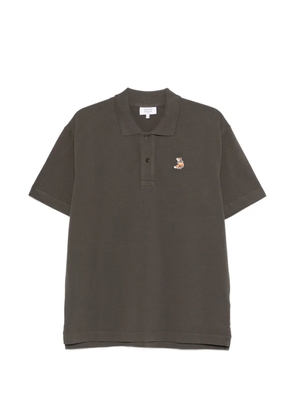 Maison Kitsuné logo polo shirt - Brown