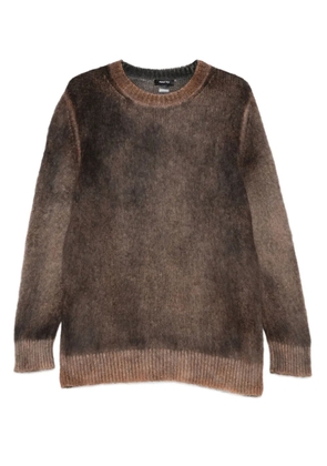 Avant Toi brushed crew-neck sweater - Brown