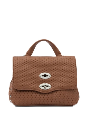 Zanellato Postina® woven studded tote bag - Brown