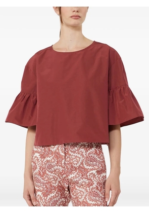 Weekend Max Mara Wkdbreak ruffled blouse - Red