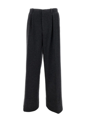 Durazzi Milano pinstripe pleated trousers - Black
