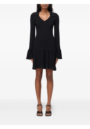 LIU JO V-neck flared mini dress - Black