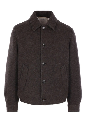 Agnona button fastening jacket - Brown