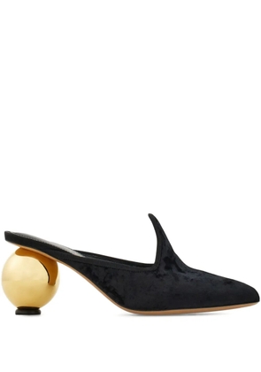Ferragamo leather mules - Black