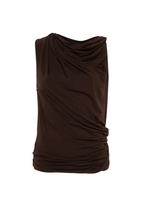 ENTIRE STUDIOS draped sleeveless top - Brown