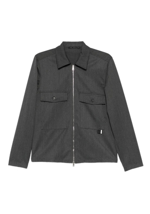 Low Brand point-collar zip shirt jacket - Grey