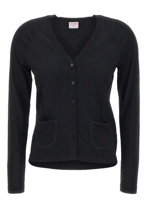 Sun68 button-front long-sleeve cardigan - Black