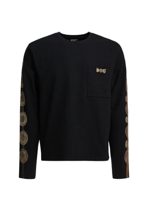 KAPITAL embellished-sleeves T-shirt - Black