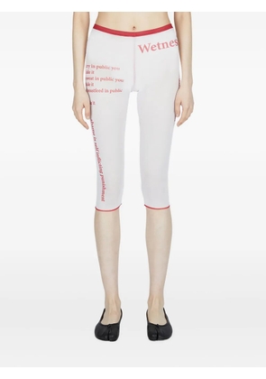 Di Petsa Wet Script shorts - White