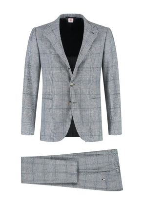 Luigi Borrelli single-breasted checked suit - Grey