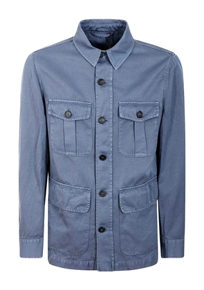 Montedoro button-fastening pocket jacket - Blue