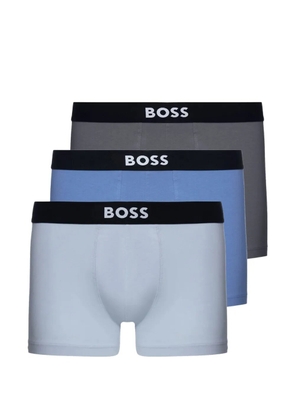 BOSS logo boxers (set of three) - Blue