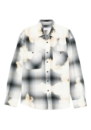 AMISH plaid-check shirt - Grey